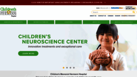 What Childrens.memorialhermann.org website looked like in 2020 (3 years ago)