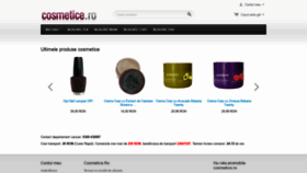 What Cosmetice.ro website looked like in 2020 (3 years ago)