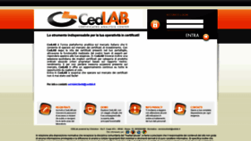 What Cedlab.it website looked like in 2020 (3 years ago)