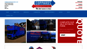 What Coppardsremovals.co.uk website looked like in 2020 (3 years ago)