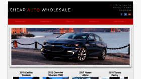 What Cheapautowholesale.com website looked like in 2020 (3 years ago)