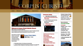 What Corpuschristilansdale.org website looked like in 2020 (3 years ago)