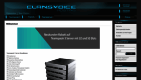 What Clansvoice-hosting.de website looked like in 2020 (3 years ago)