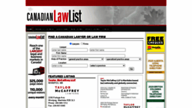 What Canadianlawlist.com website looked like in 2020 (3 years ago)