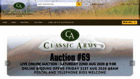 What Classicarms.co.za website looked like in 2020 (3 years ago)