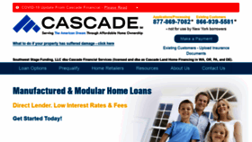 What Cascadeloans.com website looked like in 2020 (3 years ago)