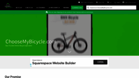 What Choosemybicycle.com website looked like in 2020 (3 years ago)
