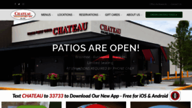 What Chateaurestaurant.com website looked like in 2020 (3 years ago)