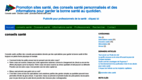 What Conseils-sante.odazs.com website looked like in 2020 (3 years ago)