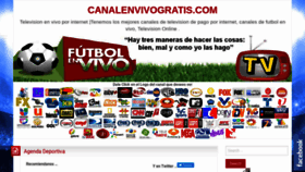 What Canalenvivogratis.com website looked like in 2020 (3 years ago)