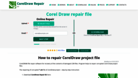 What Coreldraw.repair website looked like in 2020 (3 years ago)