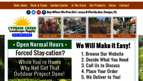 What Cypresscreeklandscapesupply.com website looked like in 2020 (3 years ago)