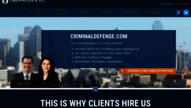 What Criminaldefense.com website looked like in 2020 (3 years ago)