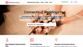 What Connecticut-weddings.com website looked like in 2020 (3 years ago)