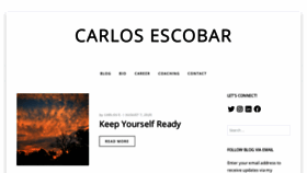What Cescobar.com website looked like in 2020 (3 years ago)