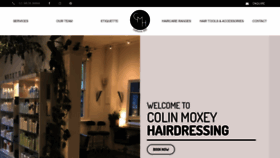 What Colinmoxeyhair.com.au website looked like in 2020 (3 years ago)