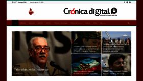 What Cronicadigital.cl website looked like in 2020 (3 years ago)