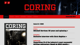What Coringmagazine.com website looked like in 2020 (3 years ago)