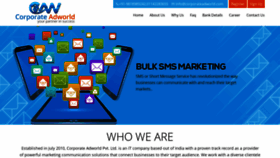 What Corporateadworld.com website looked like in 2020 (3 years ago)