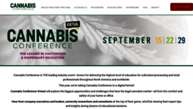 What Cannabisconference.com website looked like in 2020 (3 years ago)