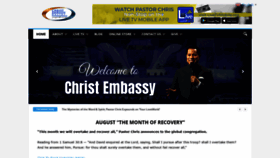 What Christembassy.org website looked like in 2020 (3 years ago)