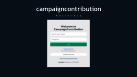 What Campaigncontribution.com website looked like in 2020 (3 years ago)