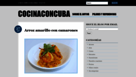 What Cocinaconcuba.com website looked like in 2020 (3 years ago)