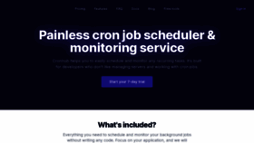 What Cronhub.io website looked like in 2020 (3 years ago)