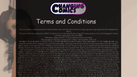 What Changingcomics.com website looked like in 2020 (3 years ago)