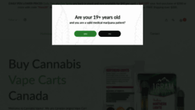 What Cannabisvapes.co website looked like in 2020 (3 years ago)