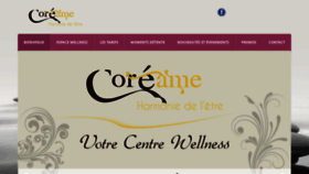 What Coreame.be website looked like in 2020 (3 years ago)