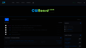 What Cwboard.com website looked like in 2020 (3 years ago)