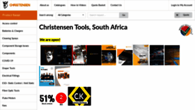 What Christensen.co.za website looked like in 2020 (5 years ago)