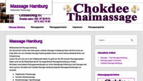 What Chokdee-massage-hamburg.de website looked like in 2020 (3 years ago)
