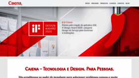 What Caiena.net website looked like in 2020 (4 years ago)