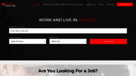What Canadacareersite.com website looked like in 2020 (3 years ago)