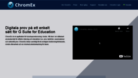 What Chromex.io website looked like in 2020 (5 years ago)