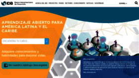 What Cursos.iadb.org website looked like in 2020 (3 years ago)