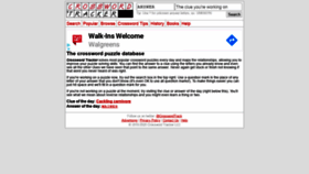 What Crosswordtracker.com website looked like in 2020 (3 years ago)