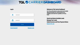 What Carrierdashboard.tql.com website looked like in 2020 (4 years ago)