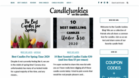 What Candlejunkies.com website looked like in 2020 (3 years ago)
