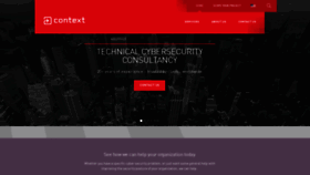 What Contextis.com website looked like in 2020 (3 years ago)
