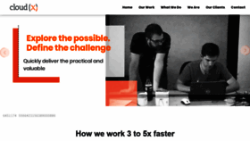 What Cloudx.com website looked like in 2020 (3 years ago)