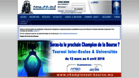 What Championnat-bourse.ma website looked like in 2020 (3 years ago)