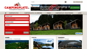 What Campingplatz.de website looked like in 2020 (3 years ago)