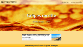 What Crepes-recette.com website looked like in 2020 (3 years ago)