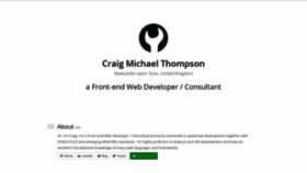 What Craigsworks.com website looked like in 2020 (3 years ago)