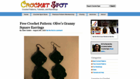What Crochetspot.com website looked like in 2020 (3 years ago)