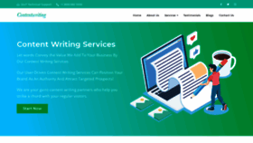 What Contentwriting.us website looked like in 2020 (3 years ago)