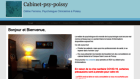 What Cabinet-psy-poissy.com website looked like in 2020 (3 years ago)